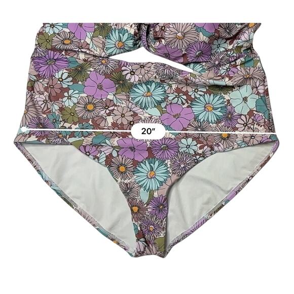GabiFresh x Swimsuits for All Garden Dream Pink Floral Swimsuit‎ Swimwear 18 G/H - Picture 7 of 9